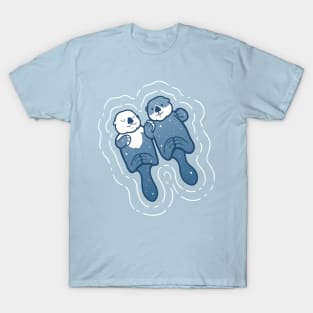 Sea Otters Holding Hands T-Shirt